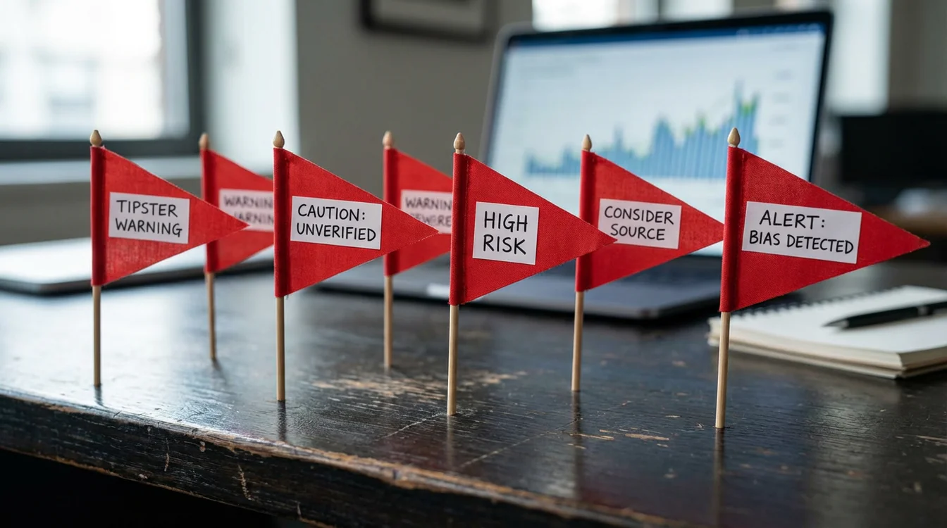 Bandierine rosse in fila simbolo di segnali di allarme