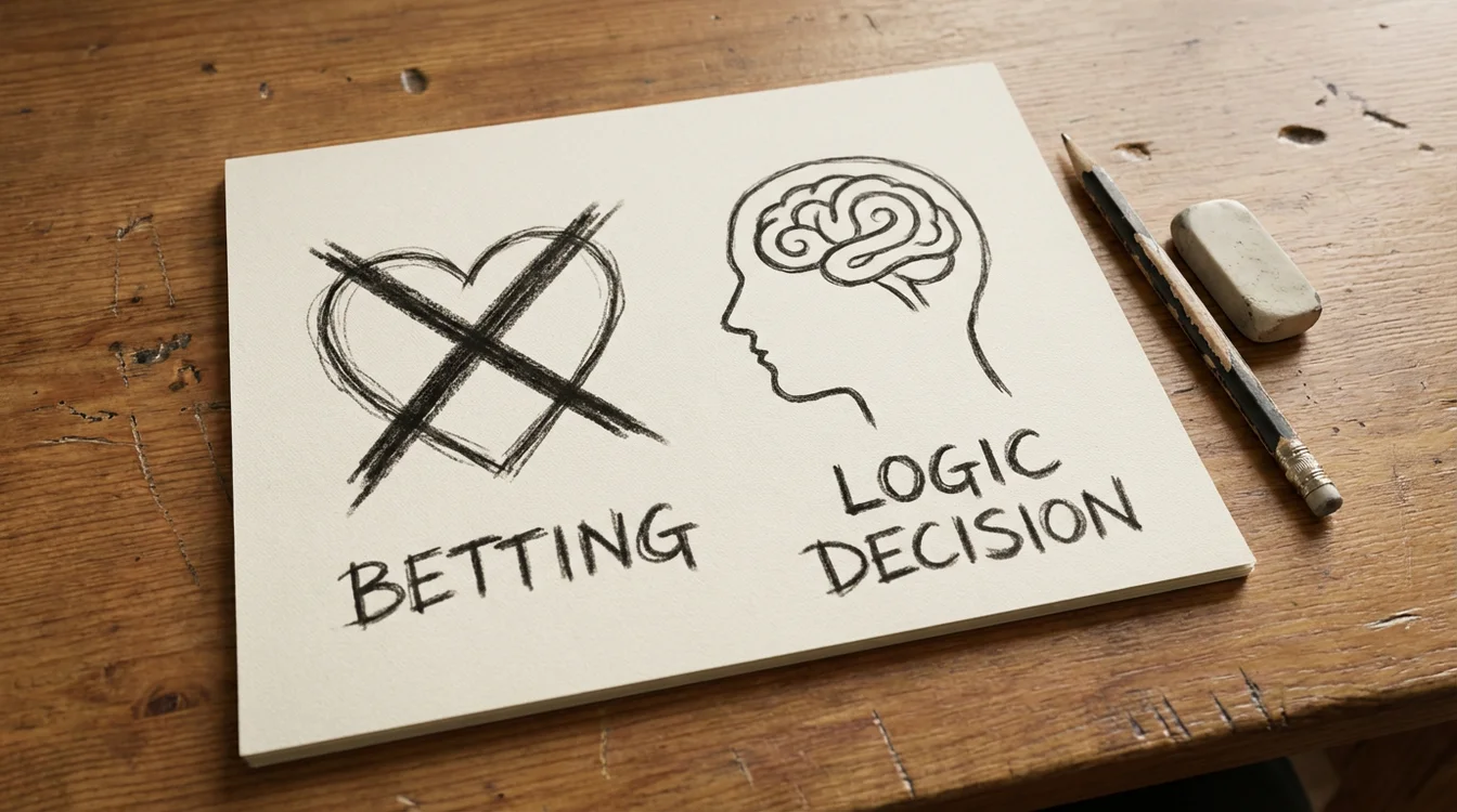 Disegno di cuore barrato e cervello simbolo di logica sopra emozione