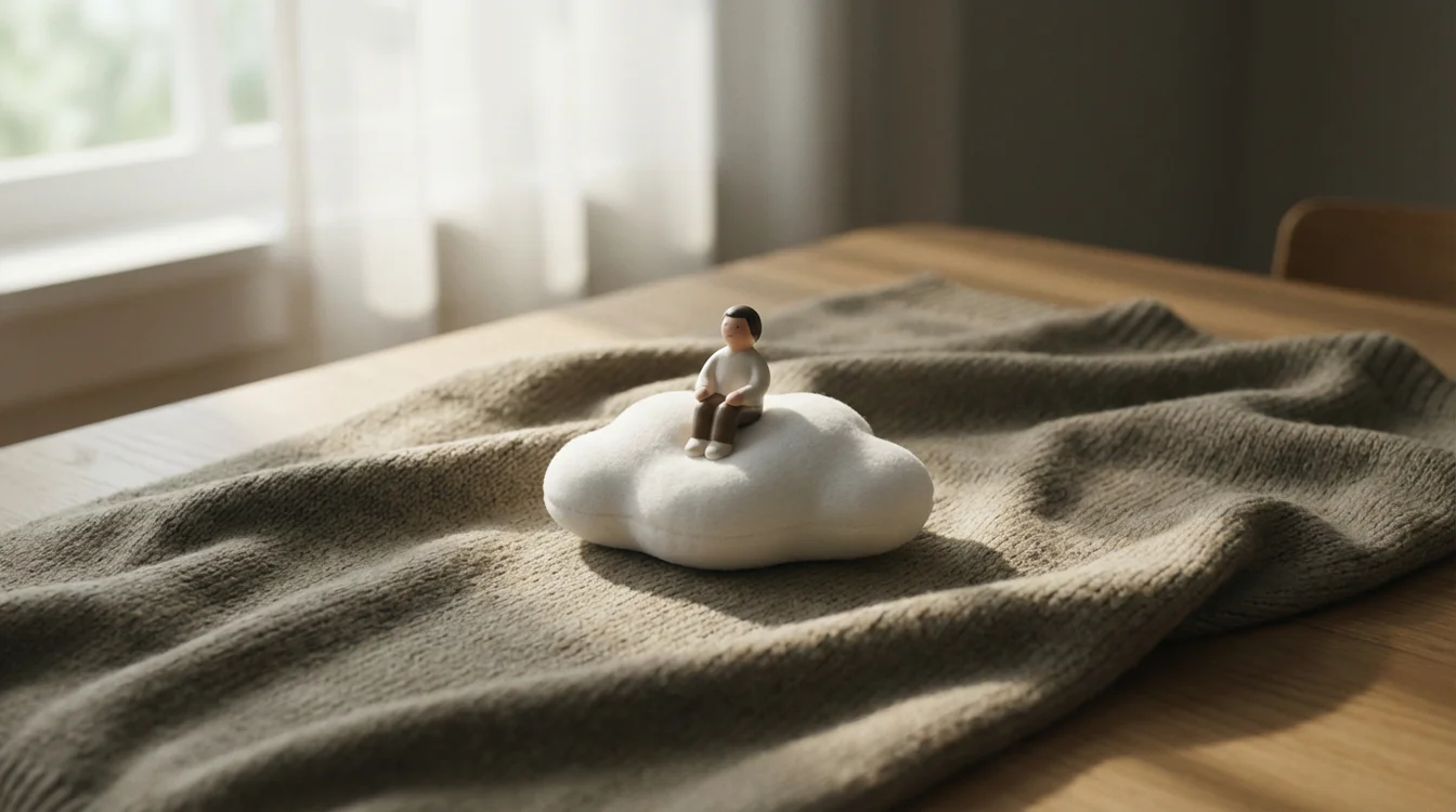 Oggetto su superficie morbida simbolo di gestione rischio