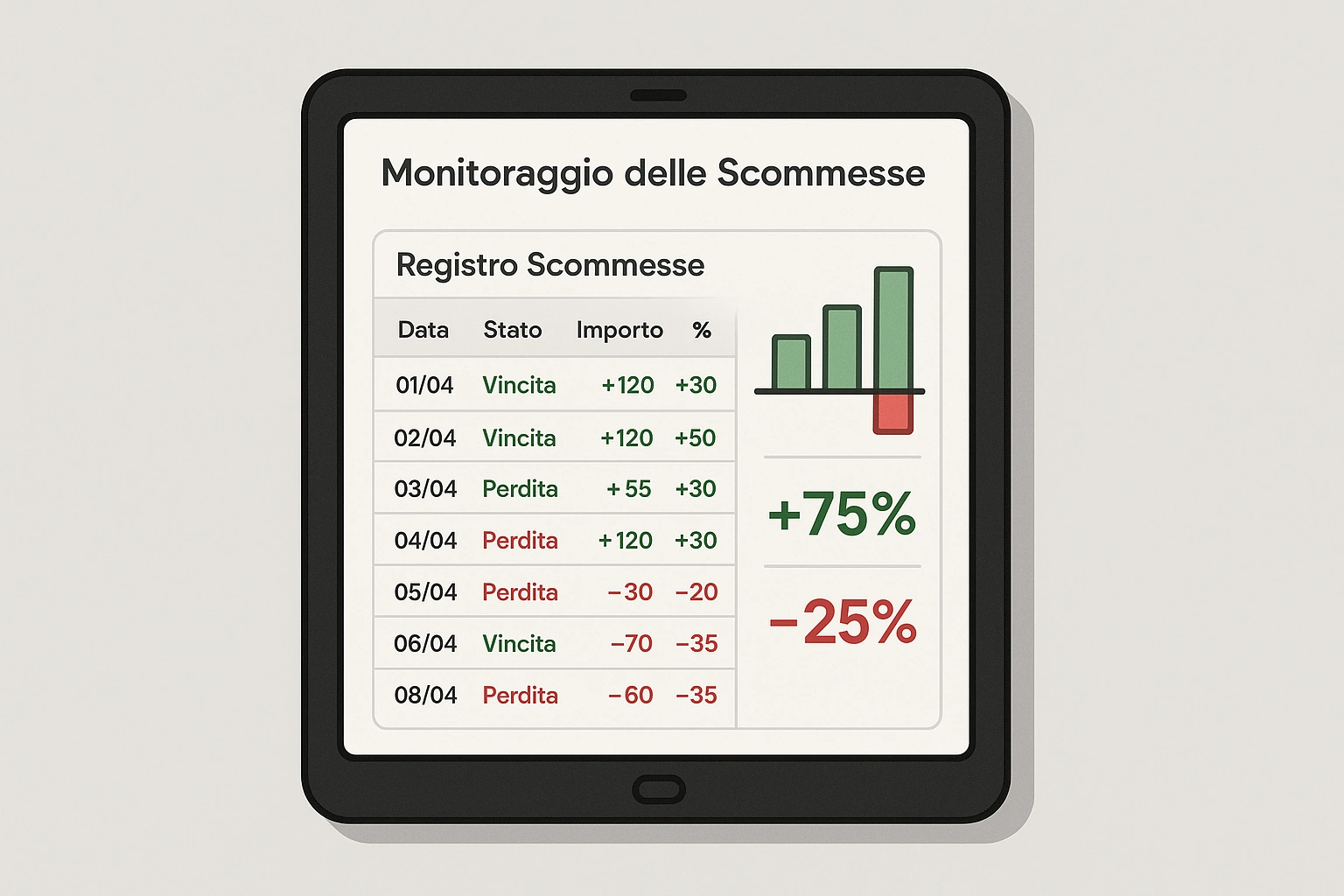 Sistema di monitoraggio e tracking delle scommesse sportive
